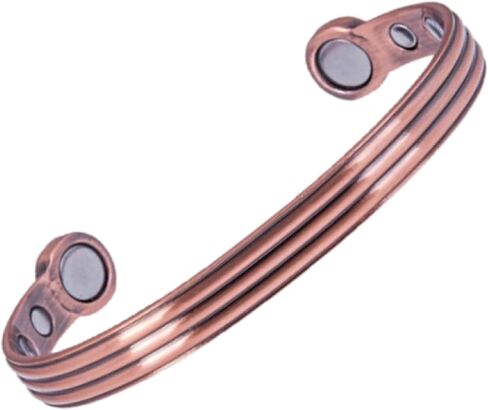 سوار مغناطيسي النحاس النحاسي النحاسي - فرقة رياضية للجنسين مع مغناطيس قوة فائقة - قابلة للتعديل in Kuwait