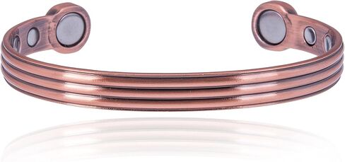 سوار مغناطيسي النحاس النحاسي النحاسي - فرقة رياضية للجنسين مع مغناطيس قوة فائقة - قابلة للتعديل in Kuwait