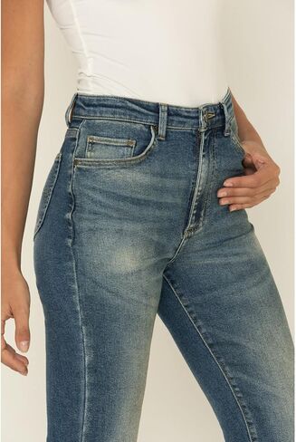 Lee Women's Distance High Rise Flare Jeans Blue 27W x 34L in Kuwait