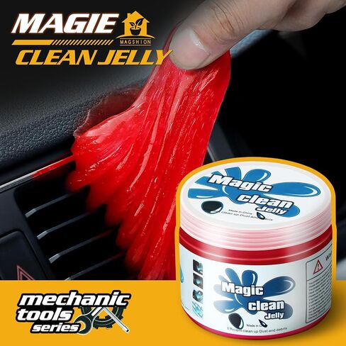 Magshion Car Cleaning Gel Dust Cleaning Gel for Car Vent, Auto Detailing Tools Home Office Detailing Jelly Keyboard Cleaner for Dust and Debris Removal (Blue) in Saudi Arabia