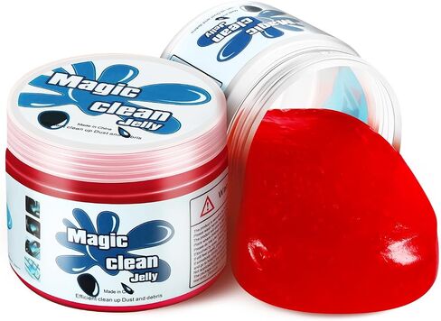 Magshion Car Cleaning Gel Dust Cleaning Gel for Car Vent, Auto Detailing Tools Home Office Detailing Jelly Keyboard Cleaner for Dust and Debris Removal (Blue) in Saudi Arabia