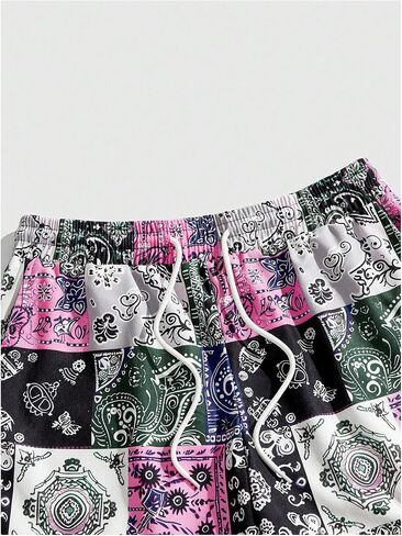 WDIRARA Men's Plaid Checkered Shorts Drawstring Waist Gym Workout Track Shorts with Pockets in Saudi Arabia