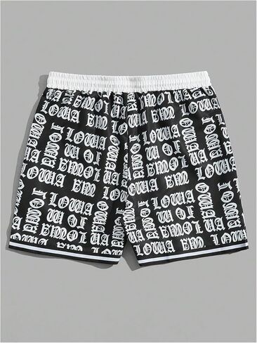 WDIRARA Men's Plaid Checkered Shorts Drawstring Waist Gym Workout Track Shorts with Pockets in Saudi Arabia
