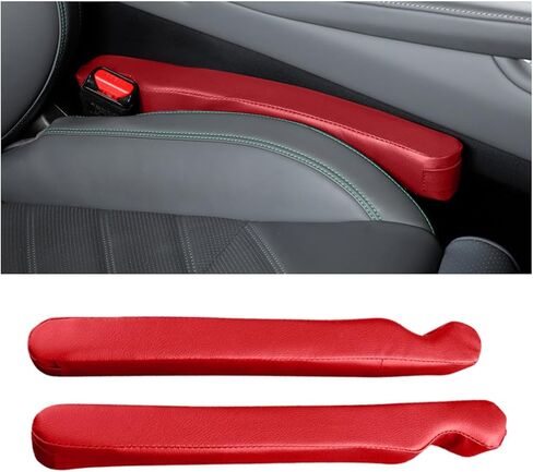 Mandark Car Seat Gap Filler ، 2 مساءً سدادة الفجوة في السيارة الجلدية لملء بين المقعد ووحدة التحكم ، وملحقات حاصرات توصيل Crevice من Droping ، Universal for SuV ، سيدان ، شاحنة (أسود) in Kuwait