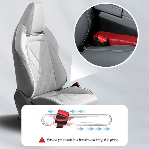 Mandark Car Seat Gap Filler ، 2 مساءً سدادة الفجوة في السيارة الجلدية لملء بين المقعد ووحدة التحكم ، وملحقات حاصرات توصيل Crevice من Droping ، Universal for SuV ، سيدان ، شاحنة (أسود) in Kuwait