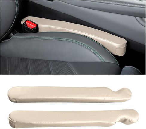 Mandark Car Seat Gap Filler ، 2 مساءً سدادة الفجوة في السيارة الجلدية لملء بين المقعد ووحدة التحكم ، وملحقات حاصرات توصيل Crevice من Droping ، Universal for SuV ، سيدان ، شاحنة (أسود) in Kuwait