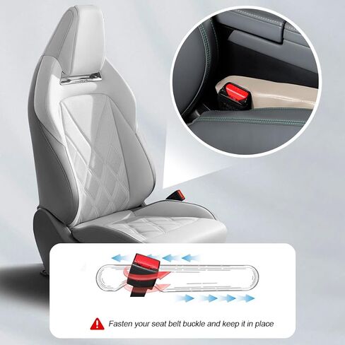 Mandark Car Seat Gap Filler ، 2 مساءً سدادة الفجوة في السيارة الجلدية لملء بين المقعد ووحدة التحكم ، وملحقات حاصرات توصيل Crevice من Droping ، Universal for SuV ، سيدان ، شاحنة (أسود) in Kuwait