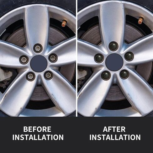 20 Pcs Car Wheel Nut Caps，0.83 Inches Universal Lug Nut Covers Bolt Caps， Auto Hub Screw Protector with Remover Tool， Lug Nut Covers ，Automotive Exterior Accessories (Red) in Kuwait