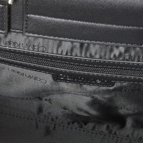 Calvin Klein Jade Tailored Satchel, Black/Silver in Saudi Arabia