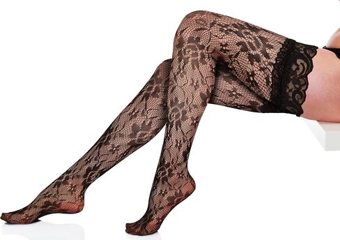 Benefeet Sox Womens Sexy Fishnet Thigh High Socks Black Thin Mesh Tights Long Stockings Nylon Hollow Pantyhose in Saudi Arabia