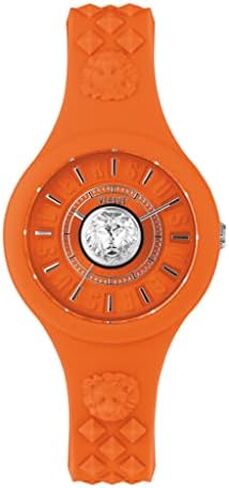 Versus Versace Womens Orange 39 mm Fire Island Lion Watch VSPOQ1E21 in Saudi Arabia