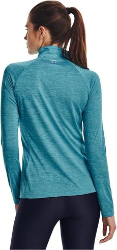 Under Armour Women's Tech Twist ½ Zip Long-Sleeve Pullover , Beta Tint (658)/Metallic Silver , X-Small in Saudi Arabia