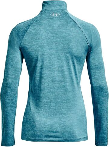 Under Armour Women's Tech Twist ½ Zip Long-Sleeve Pullover , Beta Tint (658)/Metallic Silver , X-Small in Saudi Arabia