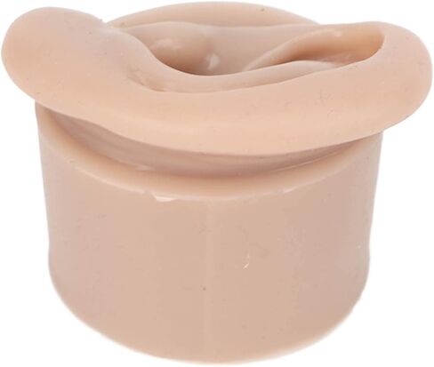 Simulation Silicone Ears Model, Fake Body Parts Displays for Piercing Practice, Dark Skin Teaching Aid for Medical Classes with Canal,Jewelry Display Earrings Teaching Tool (Right 6007706 00 D) in Saudi Arabia