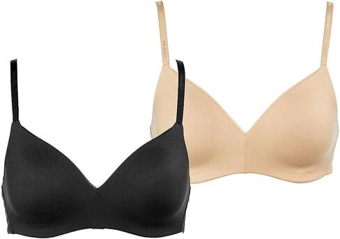 حمالة صدر نسائية من Calvin Klein مكونة من قطعتين مبطنة بشكل خفيف (Shoreline/برونزية، X-Large) in Saudi Arabia