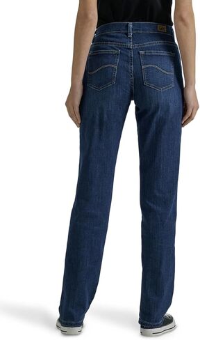 Lee Women's Relaxed Fit Straight Leg Jean, Authentic Nordic, 20 Short in Saudi Arabia