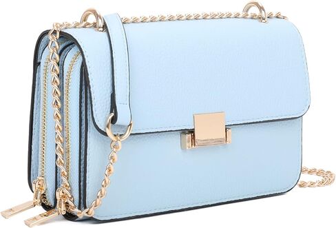 Square Shoulder Bags for Women Chain Strap Crossbody Bag Medium Leather Evening Bag for Women Satchel Handbags in Saudi Arabia