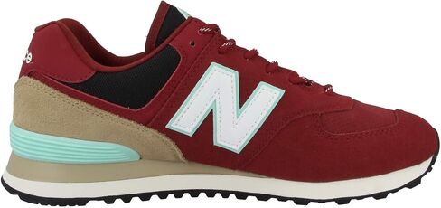 New Balance mens Iconic 574 V2 Sneaker, Team Red/Wave, 13 Wide US in Saudi Arabia
