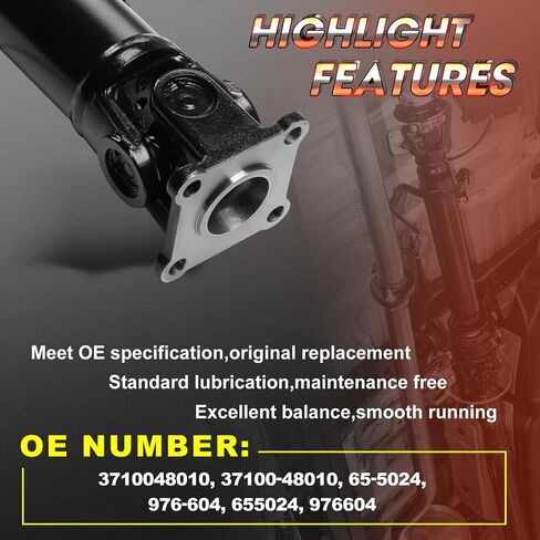 Rear Complete Drive Shaft Fit for Lexus RX300 1999 2000 2001 2002 2003, AWD, Prop Shaft Driveshaft Assembly Replace# 3710048010 in Saudi Arabia