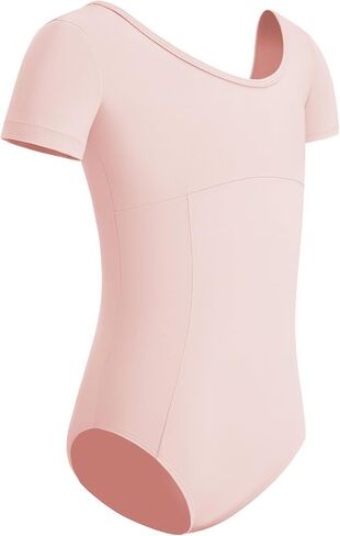 Girls Short-Sleeve Dance Leotards for Ballet & Gymnastics in Kuwait