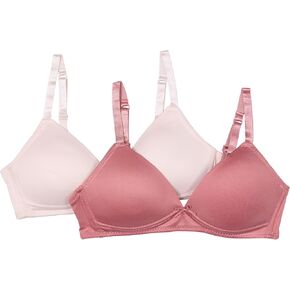TAHARI Girls' 2-Pack Molded Wireless Bras