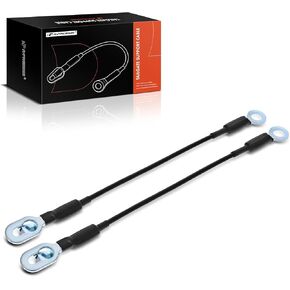 A-Premium Tailgate Support Cable Straps Compatible with 1988-2002 Chevrolet & GMC - C1500 C2500 C3500 C3500HD K1500 K2500 K3500 - Metal, 14-1/4" Long, Left & Right Side, 15673251, 19244993, 89045648