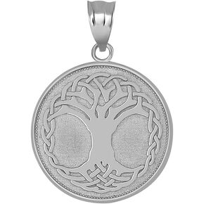 Certified 10k Gold Tree Of Life Medallion Pendant