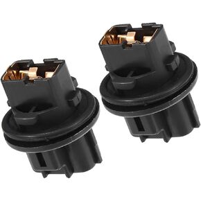 Front Turn Signal Light Lamp Bulb Holder 81128-06470 for Toyota Avalon 2013-2016 Plastic Black (Set of 2) Replacement