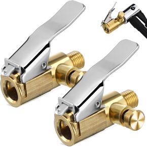PartyKindom Locking Tyre Air Chuck: 2 PCS قفل تضخم قفل Air Chuck Tyre Pheasher Pump Adapter Equist