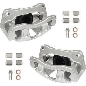 KUSATEC 18B5044 18B5045 Front Disc Brake Caliper with Bracket fit for 07-12 Jeep Liberty Wrangler;Chrysler Town&Country;Dodge Grand Caravan Nitro;Ram C/V;Volkswagen Routan, Both Driver Passenger Side