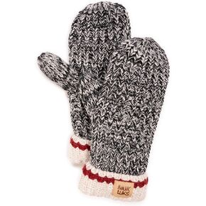 MUK LUKS womens Marled Chunky Stitch Mitten