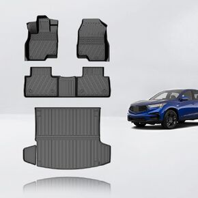 RDX 2019-2024 2025 Cargo Liner - Custom Fit Trunk Mats for Acura RDX 2019-2025 Cargo Mat - All Weather Cargo Tray TPE Rubber Floor Mat