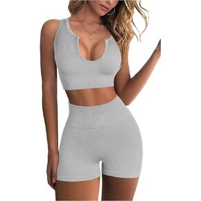 HAZAGO Workout Sets for Women 2 Piece, Cute YOGA Workout Set, Two Piece Workout Outfits (S - XL)