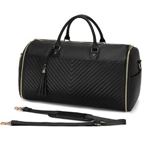 Convertible Carry On Duffle Bag for Men Women, 2 in 1 Garment Bag with Shoe Pouch, Foldable Hanging Suitcase Dress Suit Business Travel Bags