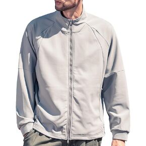 Autumn Men's Stand up Collar Jacket, Casual Zipper Sweatshirt, Outdoor Cardigan, Spring and Autumn Sports Jacket