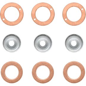 19077-53650 Injector Seal Kit Compatible with Kubota Engines 3 Cylinder With Heat Shield D662 D722 D782 D902 D1305 D1403 V1205 V1305 V1505 V1903 15841-53622 15221-94020 1907753650