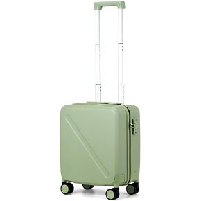 MILADA Carry On Luggage 22x14x9 Airline Approved Hard Shell Suitcases TSA Approved Carry On Luggage With Wheels 20 inch Carry On Suitcase Travel Luggage Carry On Bag, Blackish Green
