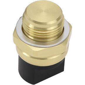 Automotive 3-Pin Radiator Fan Temperature Sensor with Washer, Compatible with VW Caddy 1 82-92, Corrado, Golf 2 3 1H 1.3-2.9, Audi