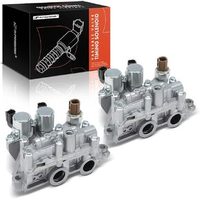 A-Premium 2-PC Front and Rear Engine Variable Valve Timing (VVT) Solenoid Compatible with Honda Accord 2008-2012, Accord Crosstour 2010-2011, Pilot 2009-2015, Odyssey, Crosstour & Acura RDX, 3.5L