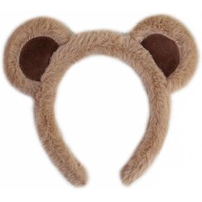 YOWOCAL Bear Ears Headband Animal Ears Hair Hoops Hair Accessories Cosplay Costume for Christmas Halloween Party in Saudi Arabia