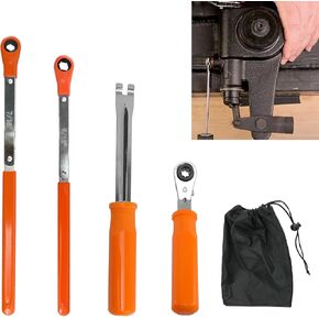 RYANSTAR RACING 4-Piece Automatic Slack Adjuster Tool Set – Includes 7/16" & 9/16" Wrenches, Fork End Release Tool & Double Square Ratcheting Wrench for Air Brake System Adjustment