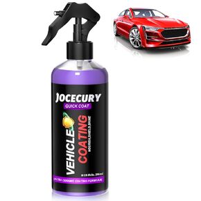 3-in-1 Ceramic Car Coating Spray – Quick Car Coating, Extremely Hydrophobic Formula, Easy to Apply, High Protection and Shine,Fast-Acting Ceramic Coating and Polish Spray