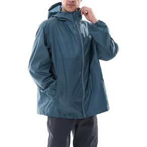 CAMEL CROWN Men's Rain Jacket Waterproof Lightweight Windproof Raincoat with Hood for Cycling Hiking Running Golf