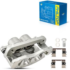 PHILTOP Brake Caliper Front Left Compatible with 2008-2018 Chevrolet Silverado 1500 Front Left, 2008-2018 GMC Sierra 1500 Front Left, 2008-2020 Chevrolet Tahoe Front Left, 18-P4919A