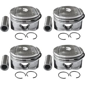 12652809 Piston Ring Kit 4Pcs Compatible with Buick GL8 ES Cadillac ATS XT5 Chevrolet 2.0L，Automotive Piston Set Replaces Part 12569638 89018107