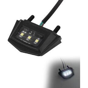 Motorcycle Mini License Plate Light,LED Lamp Tail Brake Signal Light Compatible with Cruiser Sportbike Touring Bike