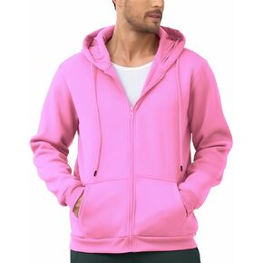 JIHUILAI Men's Fleece Hoodies with Zipper Lightweight Long Sleeve Active Mens Jackets Sports Full Zip Sweatshirts, S-3XL in Kuwait