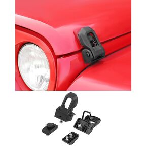Hood Latches 2pcs Original Factory Hood Lock Catch Latch Kit for 2007-2017 Jeep Wrangler JK JKU Unlimited Rubicon Sahara Sports Exterior Accessories