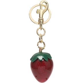 Fruit Bag Charm Purse Charms Keychain Strawberry Cherry Accessories Keychain For Women Birthday Valentine Day Gifts