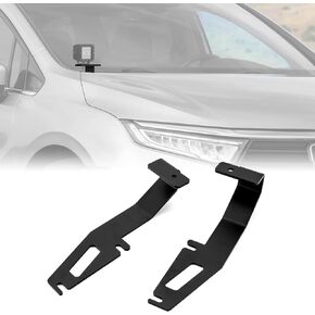 WeiSen Upper Hood Hinge Ditch Light Mount Brackets for Auxiliary Off Road LED Work Light Pods Compatible with Honda Ridgeline 2016-2022, Fit Passport 2016-2022, Fit Odyssey 2016-2022